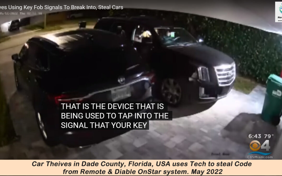 Vehicle in Florida, USA stolen with High Tech Tools May 2022